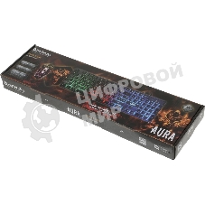 Комплект клавиатура+мышь Defender Aura MKP-117 проводной, USB, 2400 DPI, черный