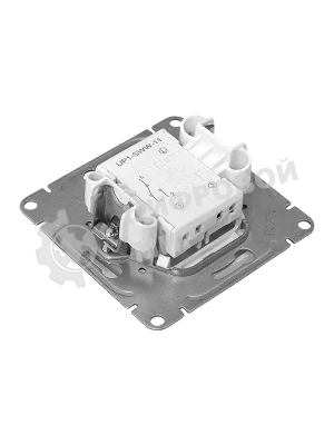 Механизм выключателя EKF UP1-SWW-11 одноклавишный, проходной, белый Эпика