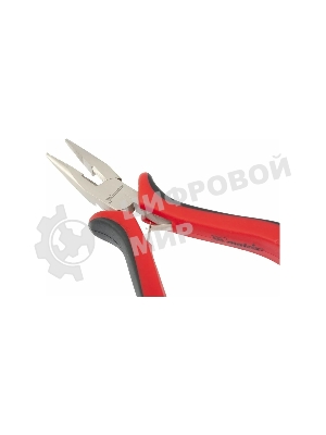 Длинногубцы Matrix mini 130 мм Ni прямые, авторазжим, двухкомпонентные рукоятки