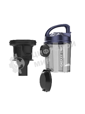 Пылесос Galaxy GL 6226 черный/синий, 320/2400 Вт, уборка сухая, пылесборник контейнер 2 л
