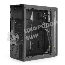 Корпус ExeGate BAA-503U2-UNS500, Mini-Tower, чёрный, 1 x 80/90 мм, БП 500 Вт