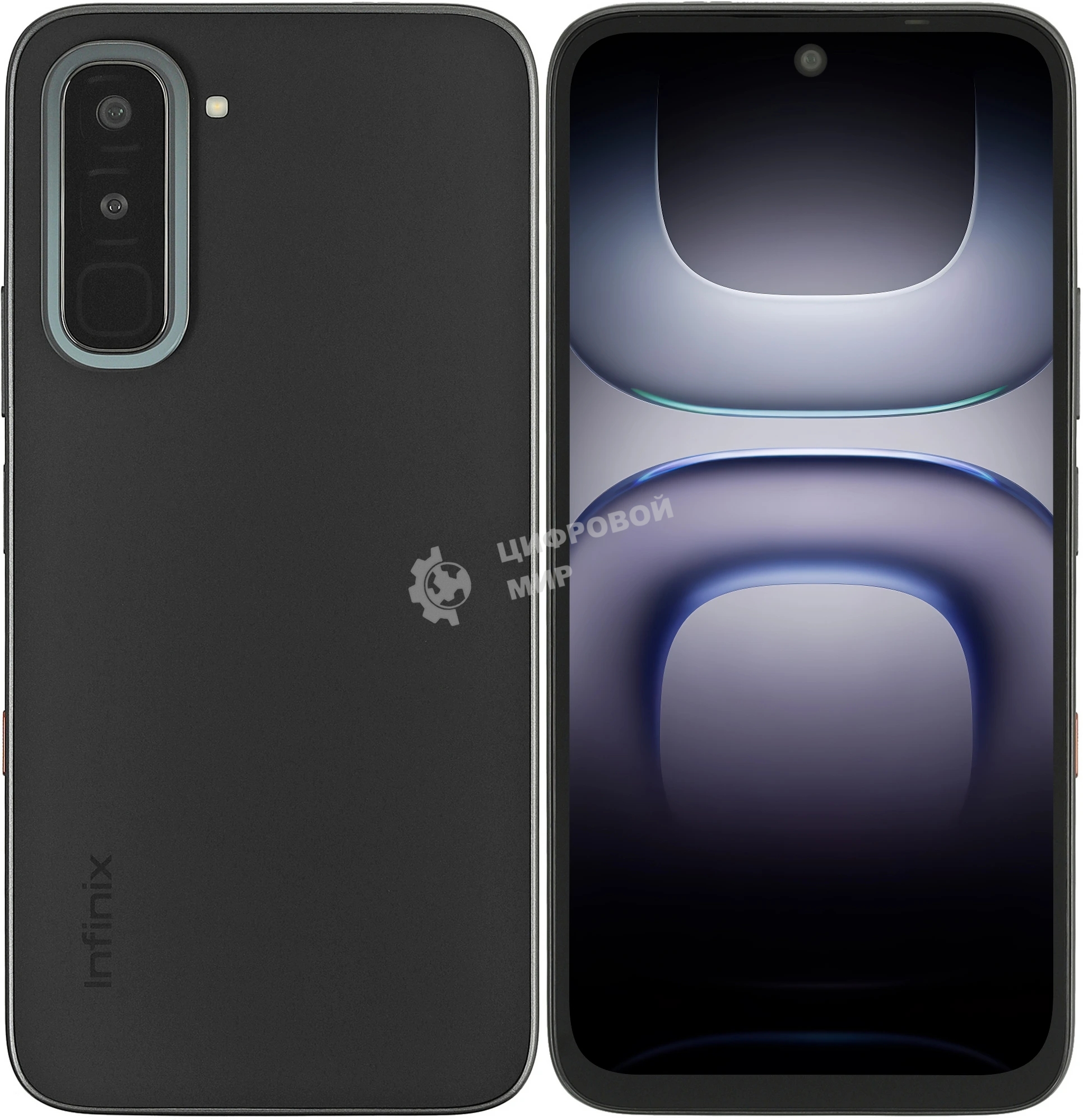 Смартфон Infinix Hot 70, 4/128Gb, черный