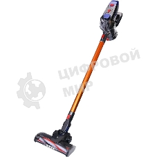 Пылесос вертикальный BQ-VC1002H серый-золотистый, питание от от аккумулятора, 45 Вт, уборка сухая, пылесборник 0.7 л, работа от АКБ max 35 мин.