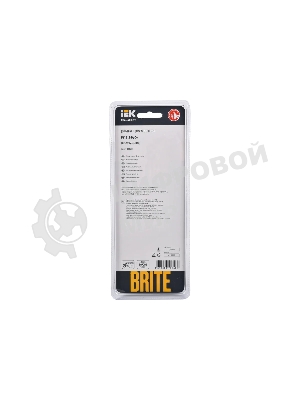 Рамка 3-местная IEK BRITE РУ-3-2-БрСе стекло серый