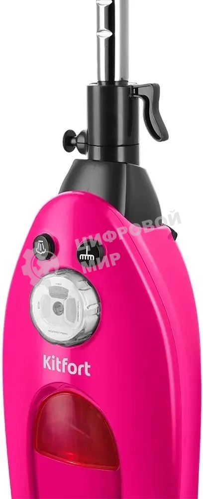 Швабра паровая Kitfort КТ-3940 1500Вт розовый/черный
