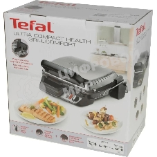 Гриль электрический Tefal GC306012 2000Вт серебристый