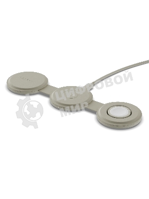 Переносное зарядное устройство Satechi Qi2 OntheGo 3-in-1 Wireless Charger, песочный