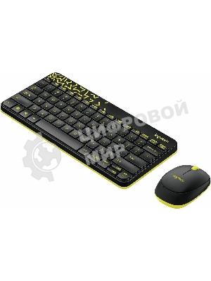 Комплект клавиатура + мышь Logitech Wireless Desktop MK240 Nano черный Retail Combo