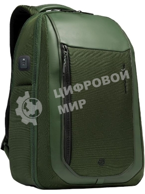 Рюкзак мужской Piquadro Lyss CA6928S143BM/VE зеленый тимьяновый полиэстер/натур.кожа