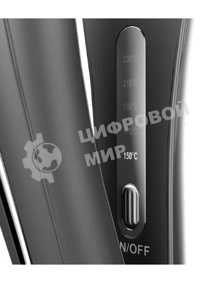 Выпрямитель для волос Haier HHS-618 черный, 30 мм, 220 °C, 5 режимов