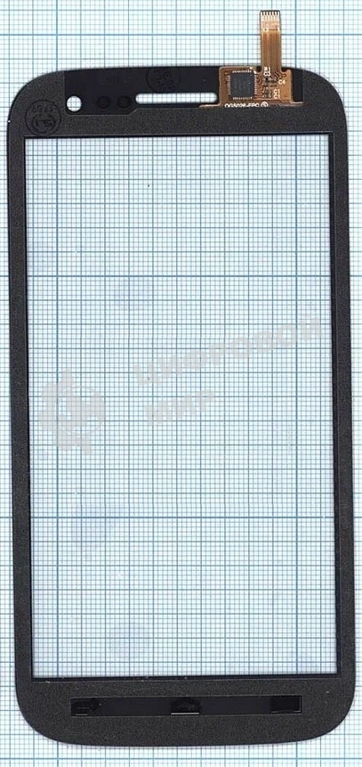 Сенсорное стекло (тачскрин) для Micromax Canvas HD A116, черное