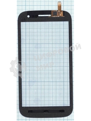 Сенсорное стекло (тачскрин) для Micromax Canvas HD A116, черное