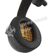 Гарнитура Bloody MR595 Renegade чёрный, беспроводная + проводная, Bluetooth/радиоканал/USB-C, до 135 ч, подсветка, съёмный микрофон