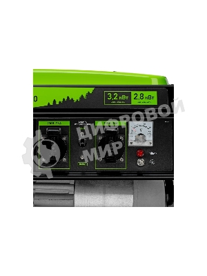 Электрогенератор бензиновый Сибртех БС-3500, 3.2 кВт, 95 дБ, 38.8