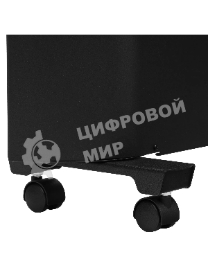 Конвектор электрический Denzel XCE-1500B черный, 1500 Вт, 20 м2, термостат