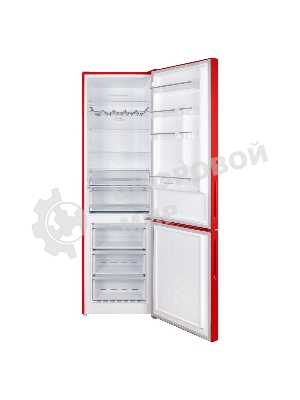 Холодильник Maunfeld MFF200NFR Inverter красный двухкамерный инвертор 271/106 л морозилка снизу, No Frost