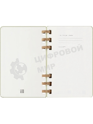 Еженедельник Moleskine ACADEMIC SPIRAL DHSPK5212AMWH3 Large 150х210 мм 200 стр. кремовые страницы спираль киви
