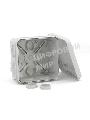 Коробка ответвительная DKC с 8+2 кабельными вводами д.20/20мм, IP55,70х70х40мм