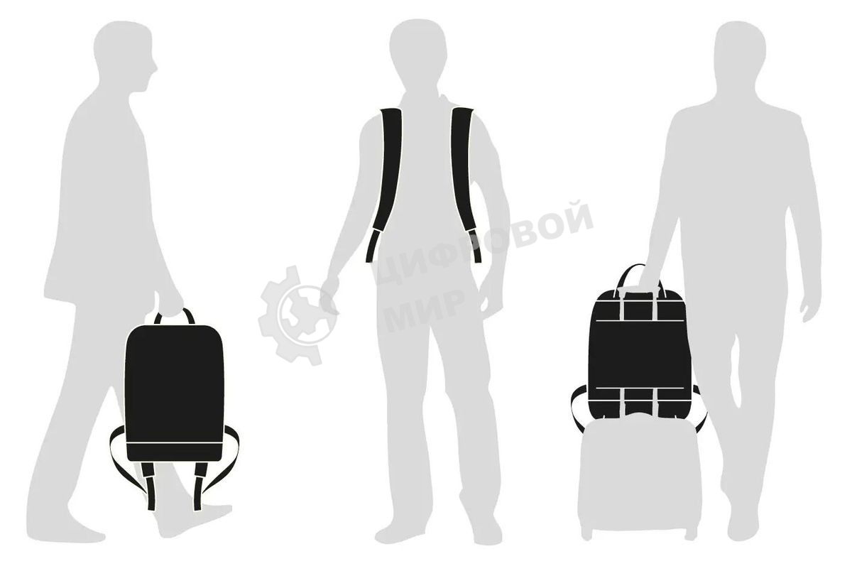 Рюкзак для ноутбука Moleskine METRO (ET82MTbKBK) 31x47x13см полиамид черный