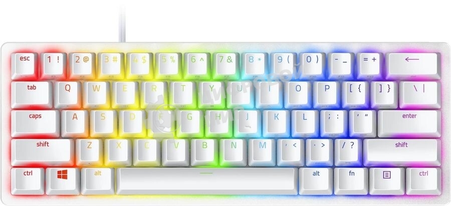 Клавиатура Razer Huntsman Mini проводная, USB, белый