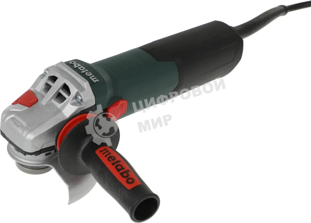 Шлифмашина угловая Metabo WEV 15-125 Quick 600468000 1550вт, 125 мм, 3.5Нм, 11000 об/мин, вес 2.5 кг
