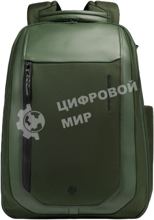 Рюкзак мужской Piquadro Lyss CA6928S143BM/VE зеленый тимьяновый полиэстер/натур.кожа