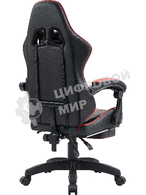 Кресло Defender Colran черный, экокожа, 120 кг, подставка для ног, механизм качания