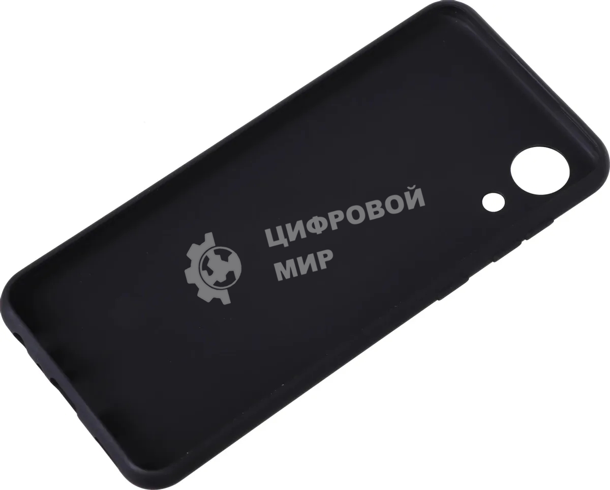 Чехол (клип-кейс) BoraSCO Silicone Case для Samsung Galaxy A03 Core черный (матовый)