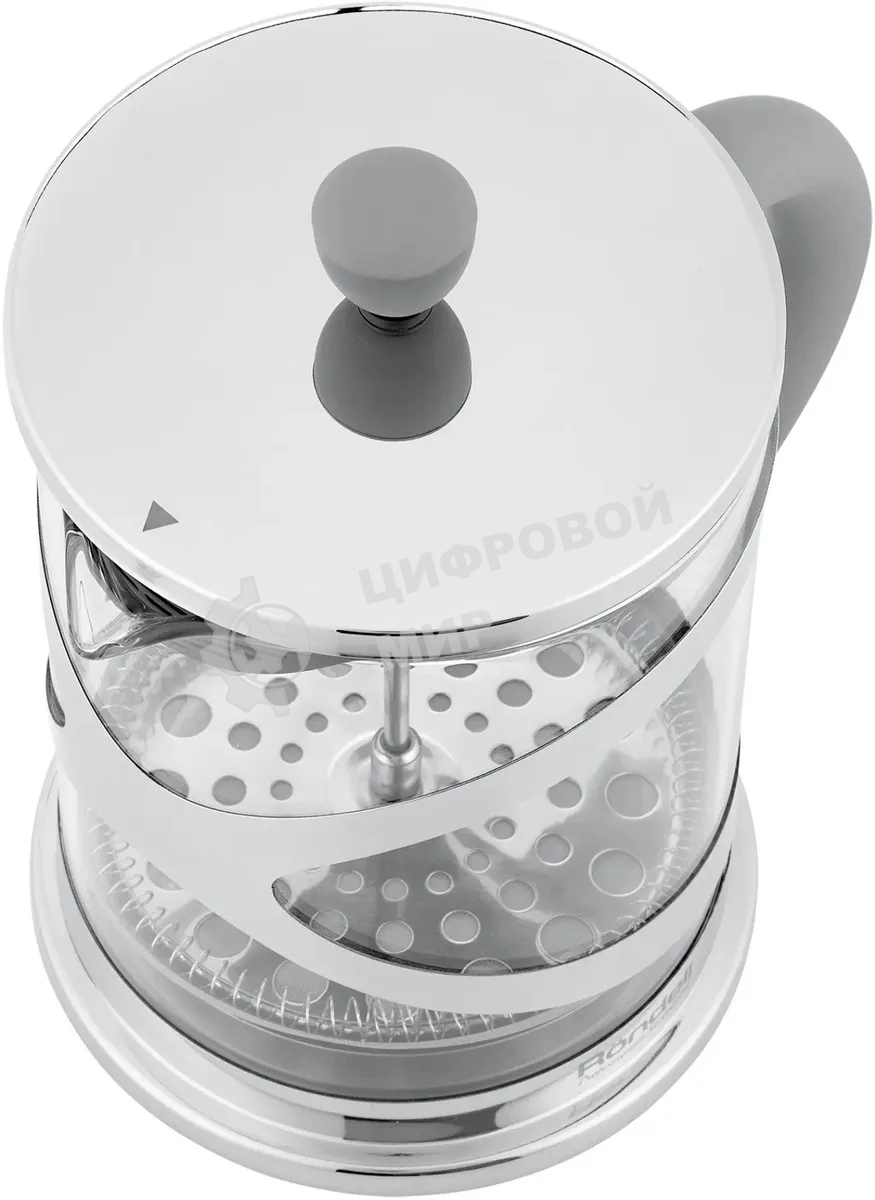 Френч-пресс Rondell Crystal Grey RDS-1669 (ST) стальной