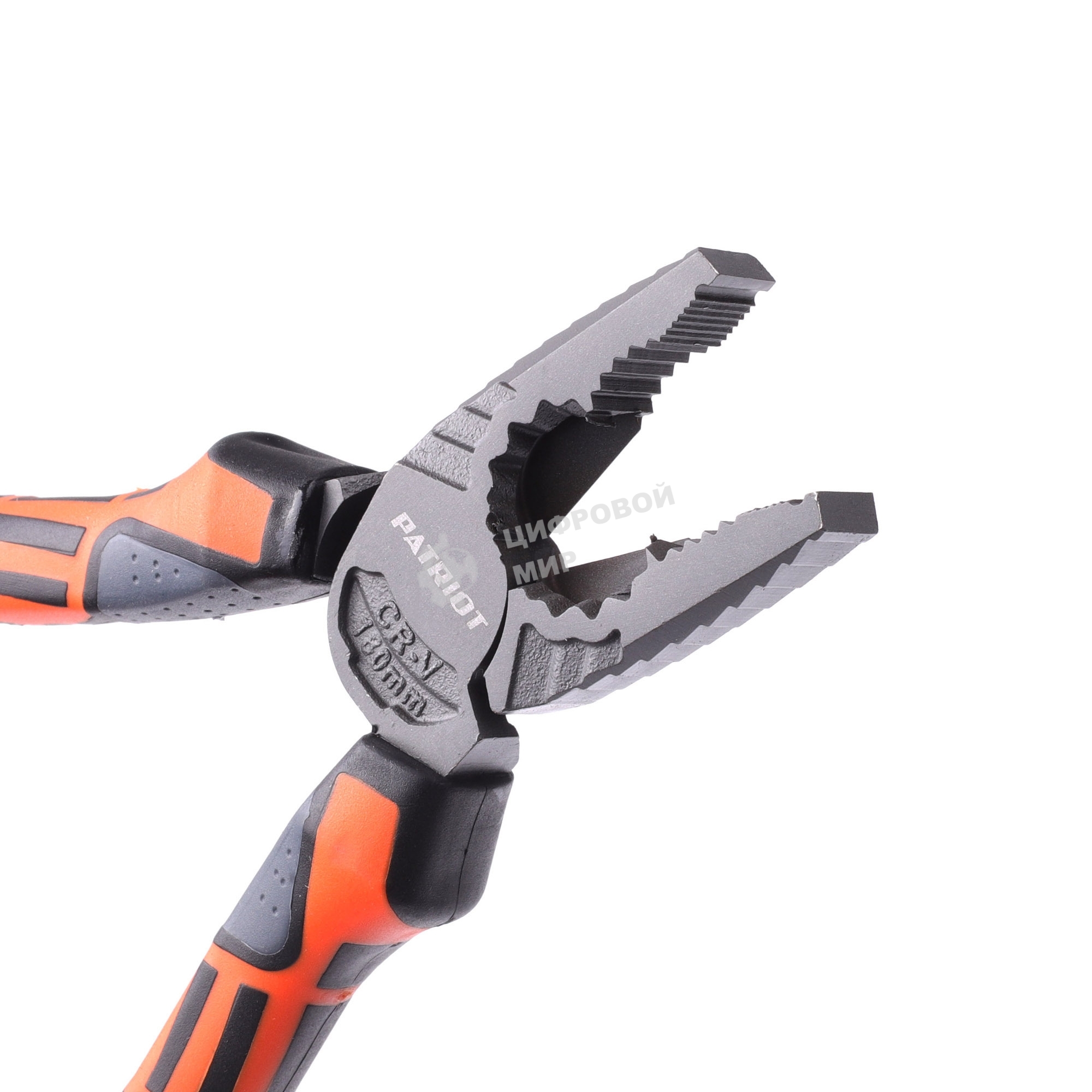 Пассатижи PATRIOT PCP 180, Cr-V, TPR-рукоятка, 180мм