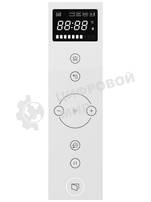 Встраиваемая микроволновая печь Korting KMI 825 TGW белый, 25 л, 900 Вт, переключатели - сенсор