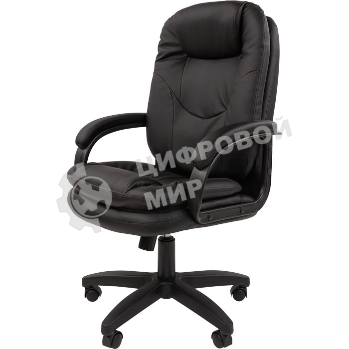 Кресло офисное Chairman 668 LT NEW экопремиум, черный