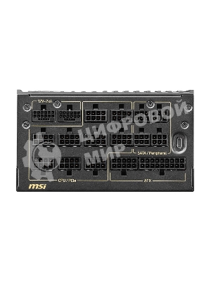 Блок питания ПК MSI MEG Ai1600T PCIE5, 1600W, 80 PLUS Titanium, полностью модульный, ATX 3.1, PCIE5.1, RTL