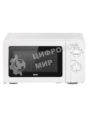 Микроволновая печь BBK 20MWS-777M/W белый, 20 л, 700 Вт, переключатели- поворотный механизм
