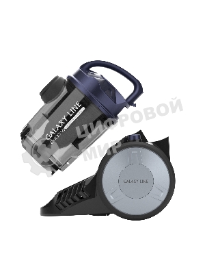Пылесос Galaxy GL 6226 черный/синий, 320/2400 Вт, уборка сухая, пылесборник контейнер 2 л