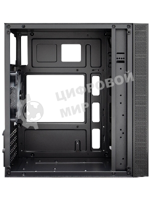 Компьютерный корпус 1STPLAYER FIREBASE X1 черный mATX 3x120мм LED fans X1-BK-3F1