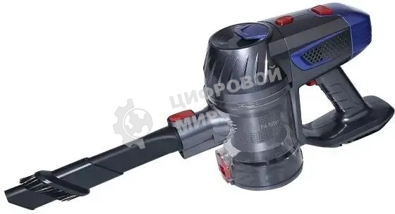 Пылесос вертикальный BQ-VC1002H серый-золотистый, питание от от аккумулятора, 45 Вт, уборка сухая, пылесборник 0.7 л, работа от АКБ max 35 мин.