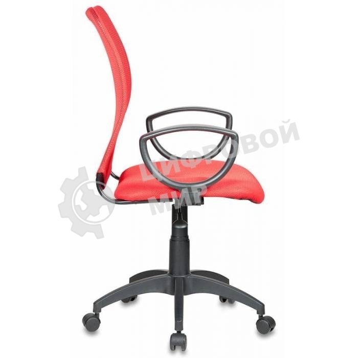 Кресло компьютерное Бюрократ Ch-599/R/TW-97N спинка сетка красный TW-35N, сиденье красный TW-97N
