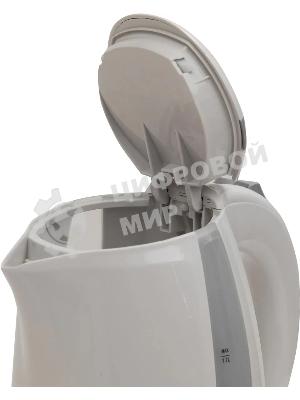 Чайник электрический Oasis K-2PW 1.7 л, 2200 Вт, белый корпус: пластик
