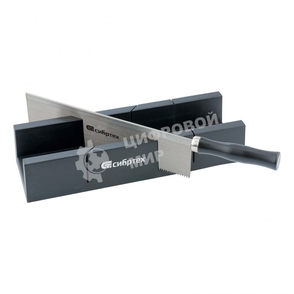 Стусло пластиковое Сибртех 300х60 мм, пила 250 мм