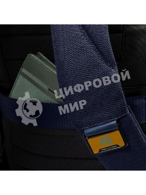 Рюкзак мужской Piquadro Lyss CA6928S143BM/BLU синий полиэстер/натур.кожа