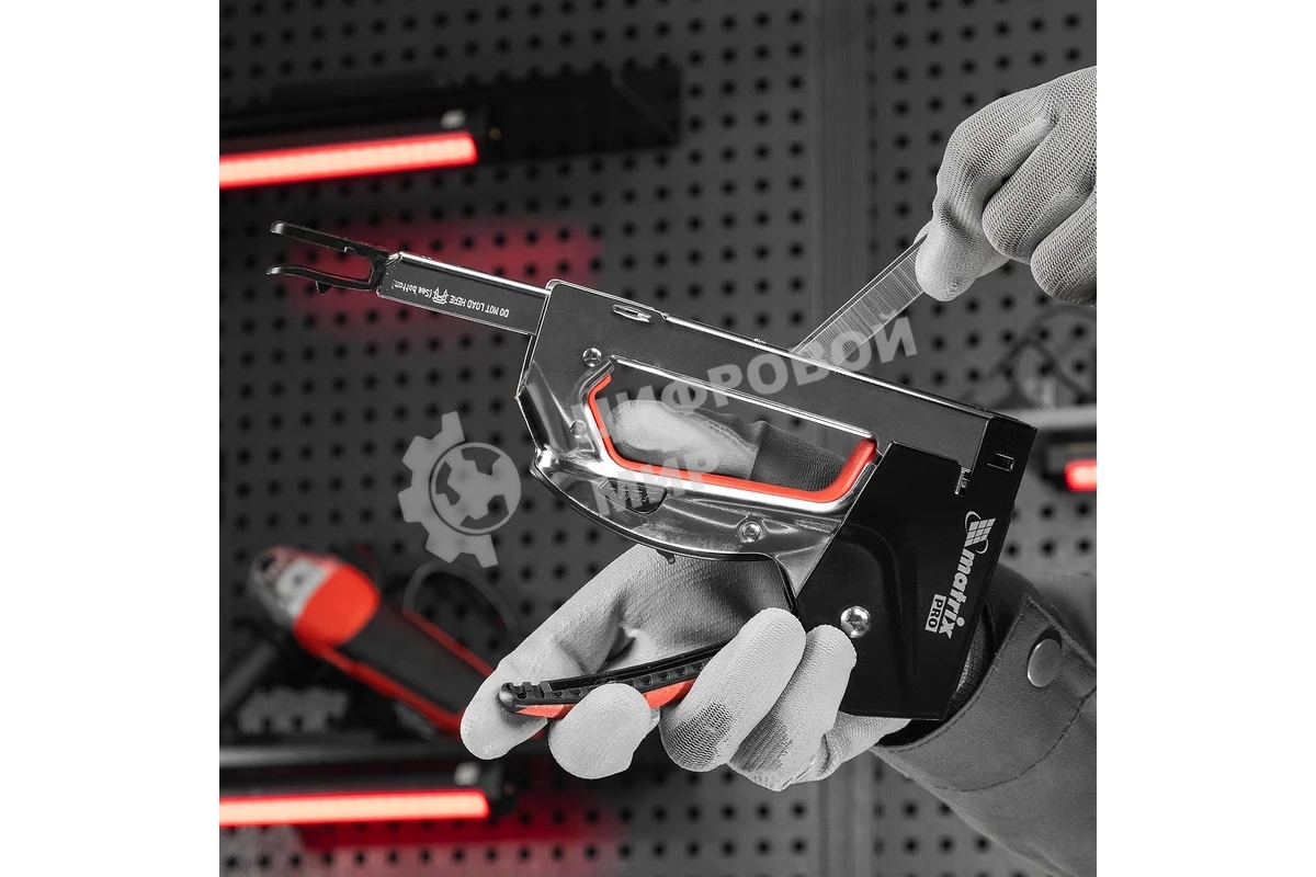 Степлер мебельный Matrix, стальной, быстрая загрузка, тип скобы 53, 4-14 мм, PRO