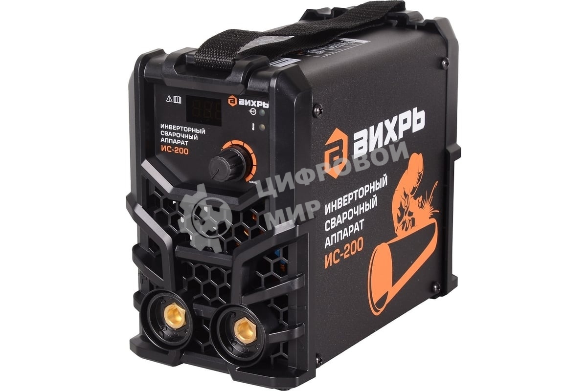 Сварочный аппарат ВИХРЬ ИС-200, 160-260в, 10-200А, инверторный