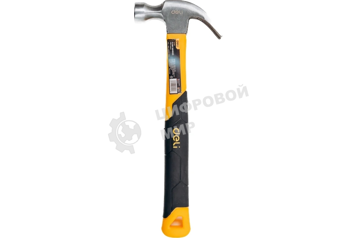 Молоток-гвоздодер Deli DL5001 250 гр Фибергласовая рукоять