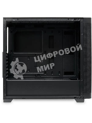 Компьютерный корпус без блока питания Case HSPD M740, Mesh Mid Tower, черный, TG, 0.6 SPCC, no fans, E-ATX, ATX, mATX, mITX, 170/400/200мм, 4x2.5