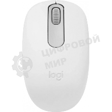 Мышь беспроводная Logitech M196 белый, 1000 dpi, Bluetooth, кнопки - 3