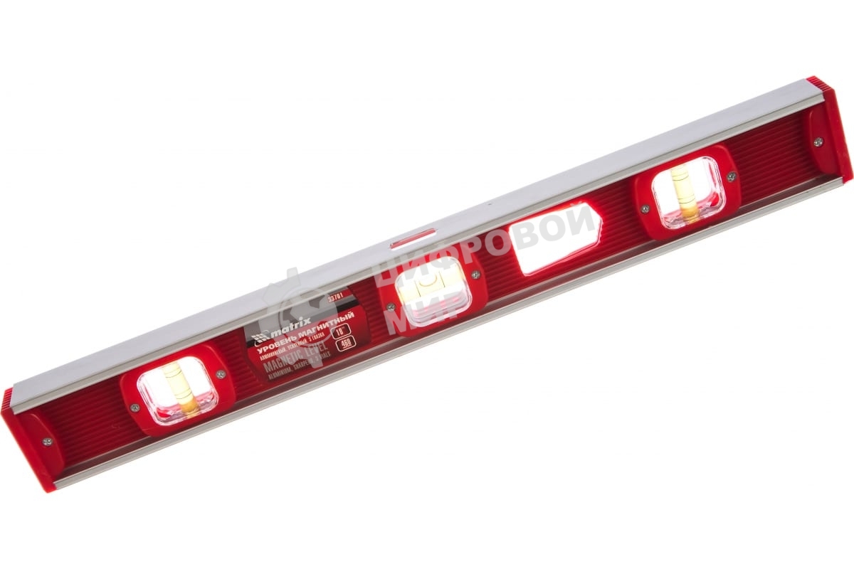 Уровень магнитный Matrix, 460 мм, 3 глазка