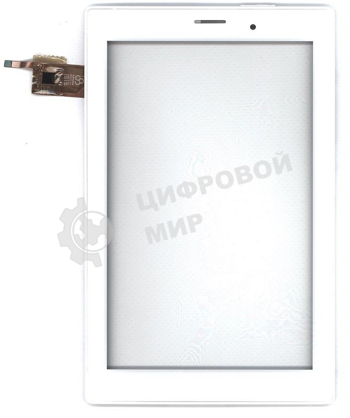 Сенсорное стекло (тачскрин) для Irbis TX80. белое с рамкой