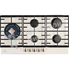 Газовая варочная панель HIBERG VM 9155 Y, бежевый