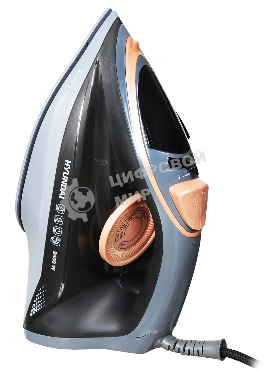 Утюг Hyundai H-SI01671 2400 Вт голубой